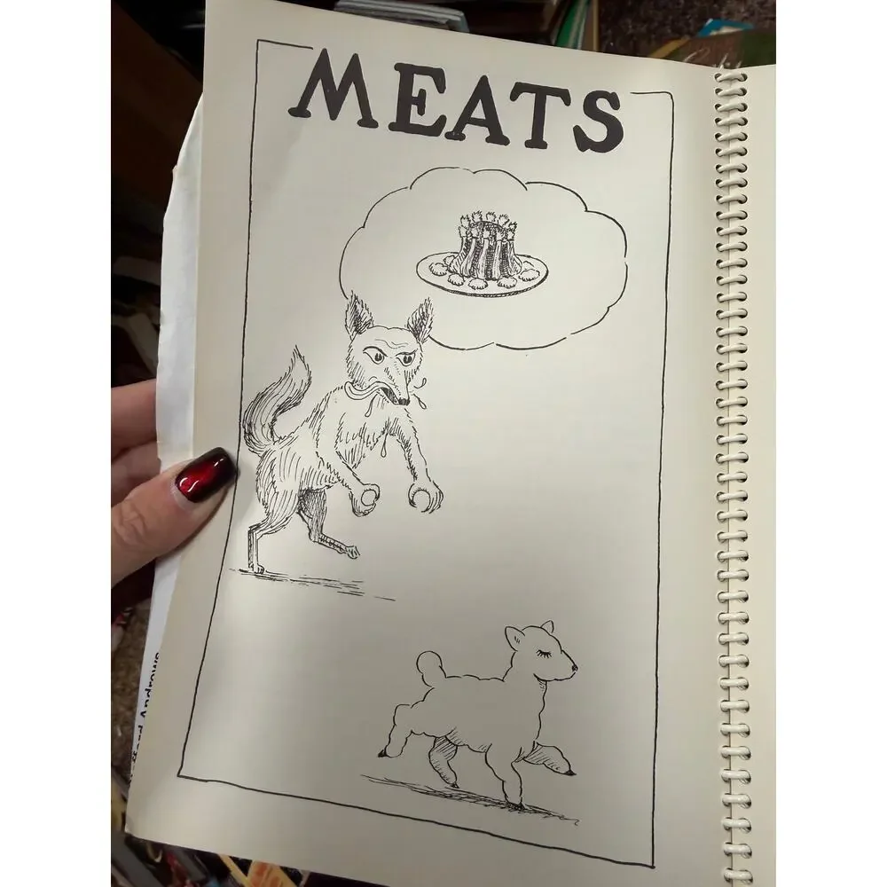 Vintage Gates Mills Ohio Cookbook‎ Spiral Bound How To Cook a Fox Cover Recipes